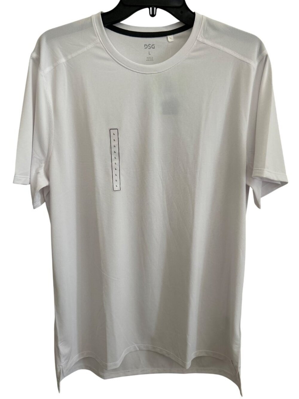 Mens DSG Movement Tee Moisture Wicking Lightweight Performance White Size Large